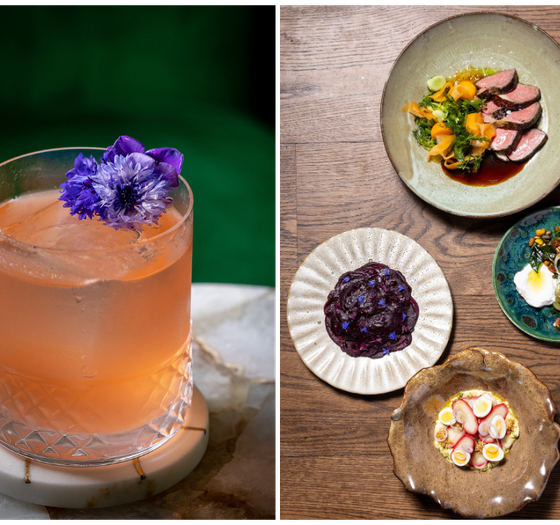 Pasture menu at Upper Union with the Strawberry Dream cocktail